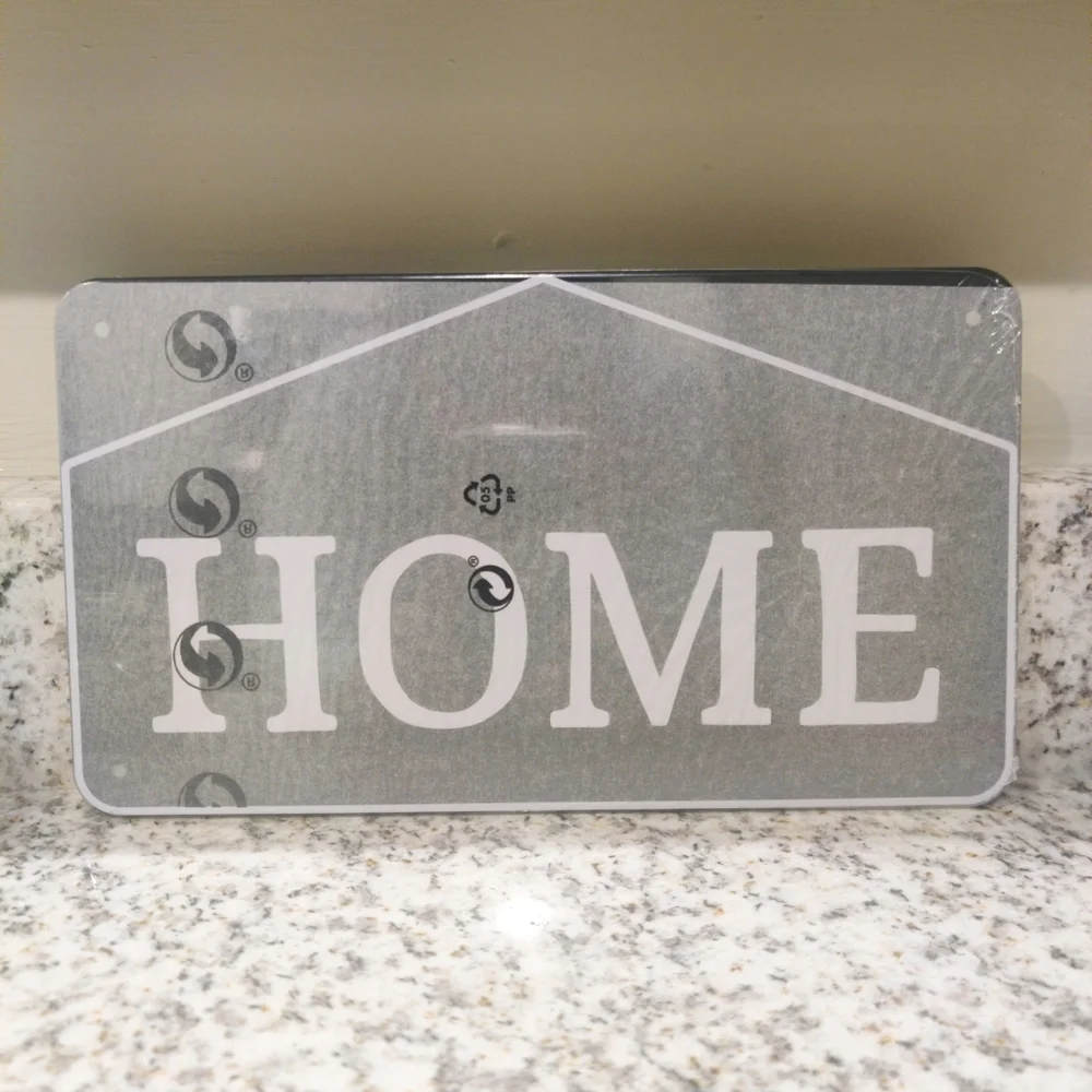 Ikea Kangsleboda Home Sign Metal Black White 9